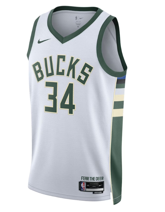 Подлинный Milwa Bucks Dri-Fit 34 Alphabet Ge Adto Kunbo мужская майка быстрая сушка
