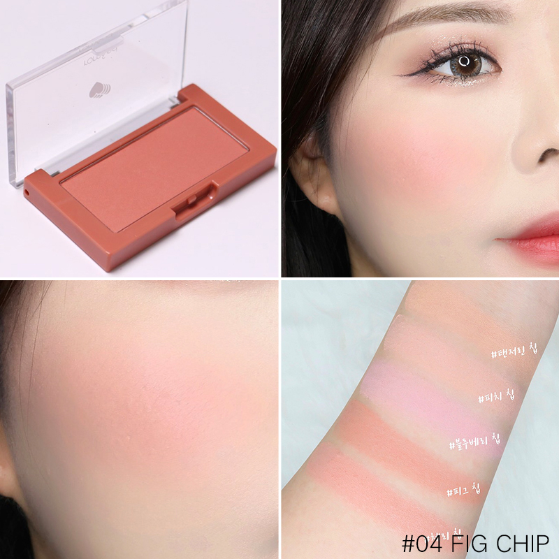 Phấn màu đơn sắc Romand mới của Hàn Quốc tình yêu ửng hồng 03 07 lỗ chân lông vô hình màu trắng 伦 nữ sinh viên - Blush / Cochineal phấn má hồng the face shop