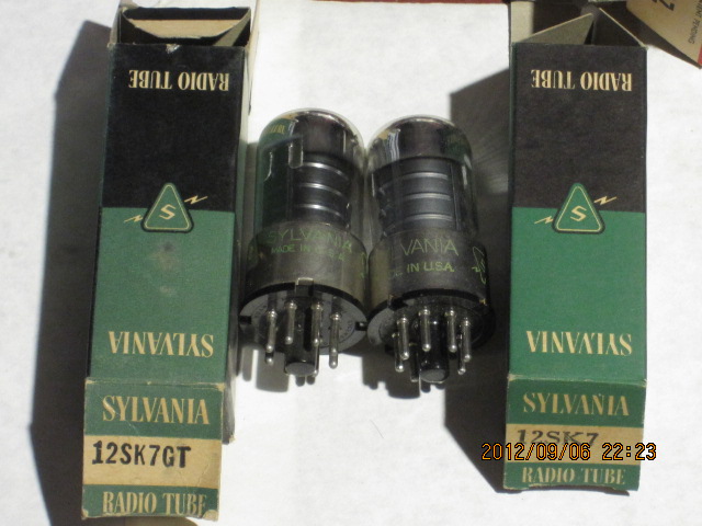 Import Electronic Tube American Hevine Year 12SK7GT 12SJ7 12SJ7 6SJ7 Original Box-Taobao