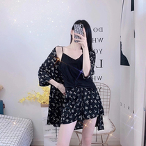 Micisty Mixi Xidi star secret three-piece summer thin home clothes night dress shorts ride the wind and waves with the same
