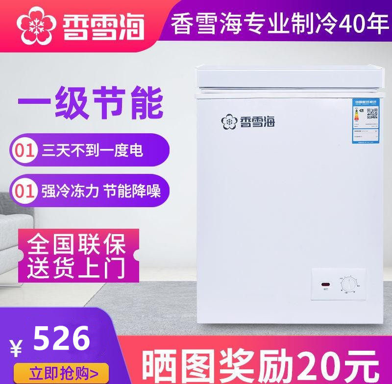 Snow Sea refrigerator first level energy-saving small freezer household commercial large-capacity refrigeration freezer single double temperature