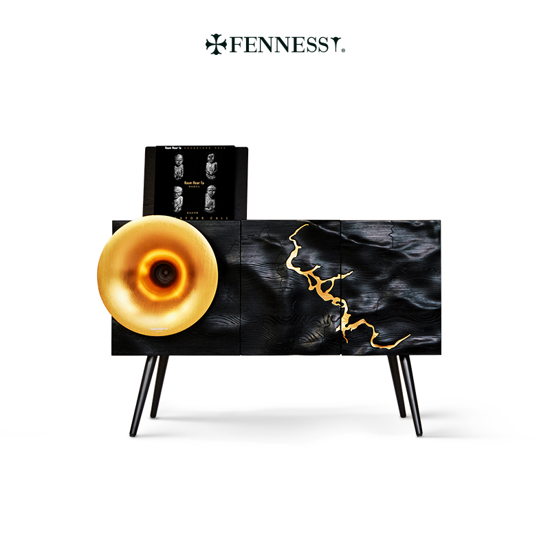 Vanishi I7 Henghatushi Co-Branded Professional-Grade Gramophone Cabinet-Type Integrated Vinyl Record Player with Light Luxury Bluetooth Speaker