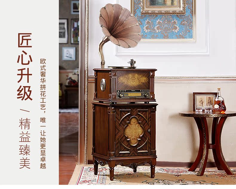 máy nghe nhạc đĩa than loa kèn	 [Vannies] F1877-15S loa lớn Máy ghi âm âm thanh ghi âm cổ LP LP ghi âm cơ điện 	đầu đĩa than loa kèn tại hà nội