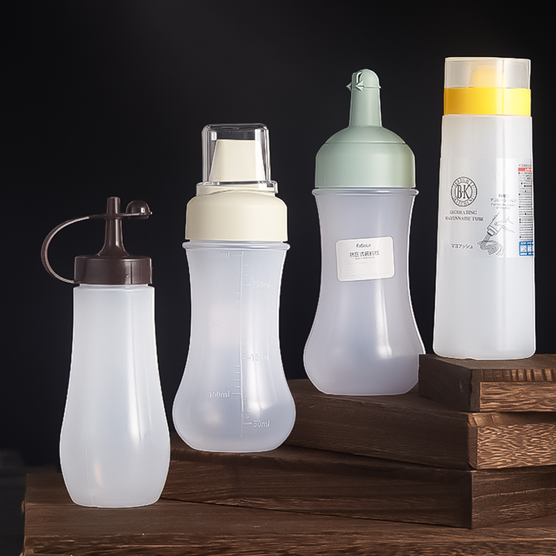 Bar Soul Professional Plastic Bartending Barista Lemonade Chocolate Sauce Juice Jam Food Grade Juice Bottle