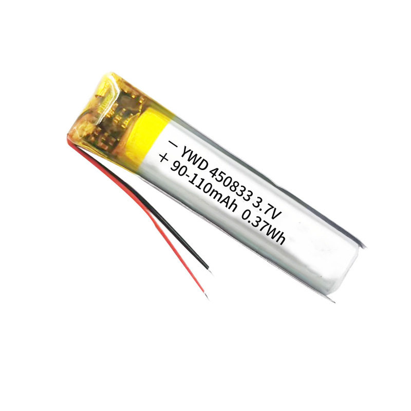 深圳450833聚合物锂电池110mah3.7V点读笔录音笔蓝牙耳机电池