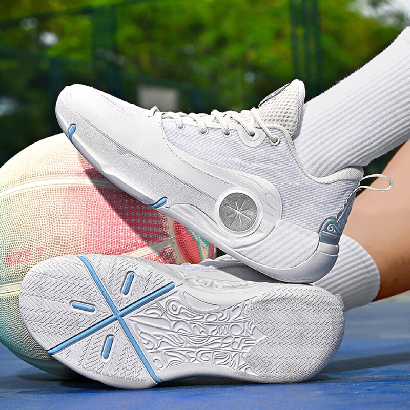 All-White Cement Floor Nemesis Basketball Shoes, Black Basketball Shoes for Teenagers and Students, Light Elasticity, Unisex All-White Cement Floor Nemesis Basketball Shoes, Black Basketball Shoes for Teenagers and Students, Light Elasticity, Unisex