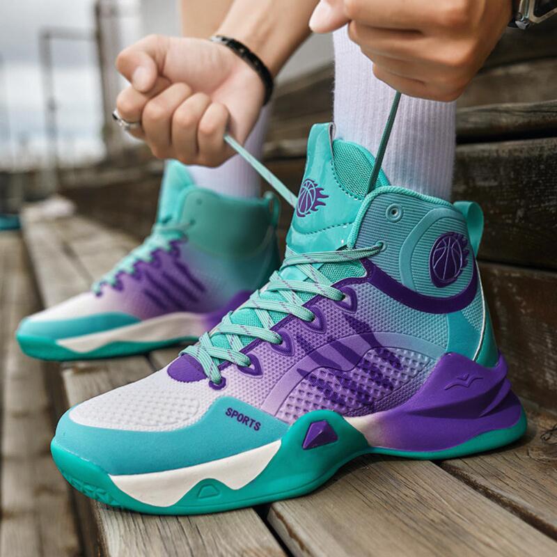 High-Top Cement Court Basketball Shoes for Men and Women, 15-Year-Old and 13-Year-Old Boys, Youth Training and Competition Fly-Knit Mesh Basketball Shoes High-Top Cement Court Basketball Shoes for Men and Women, 15-Year-Old and 13-Year-Old Boys, Youth Training and Competition Fly-Knit Mesh Basketball Shoes