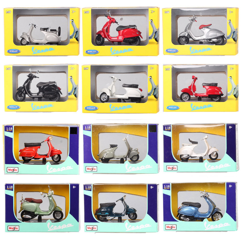 1/18 Meichitu Willys Vespa Gtr Px Gts 125 Lxv Motorcycle Bicycle Model 1/18 Meichitu Willys Vespa Gtr Px Gts 125 Lxv Motorcycle Bicycle Model