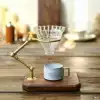 Shaft Year Black Walnut Brass Hand-brewed Coffee Stand Japanese Style Adjustable Glass filter cup Holder