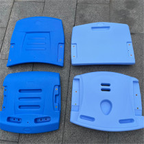 Hollow Blow Molding Flap Class Table And Chairs Face Multimedia Seating Surface Audience Seating Replacement Chair Face Blue Plastic Face