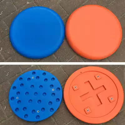 Hollow blow-molded round stool surface Plastic dining table stool accessories Glass fiber small round surface chair surface 30 32cm diameter