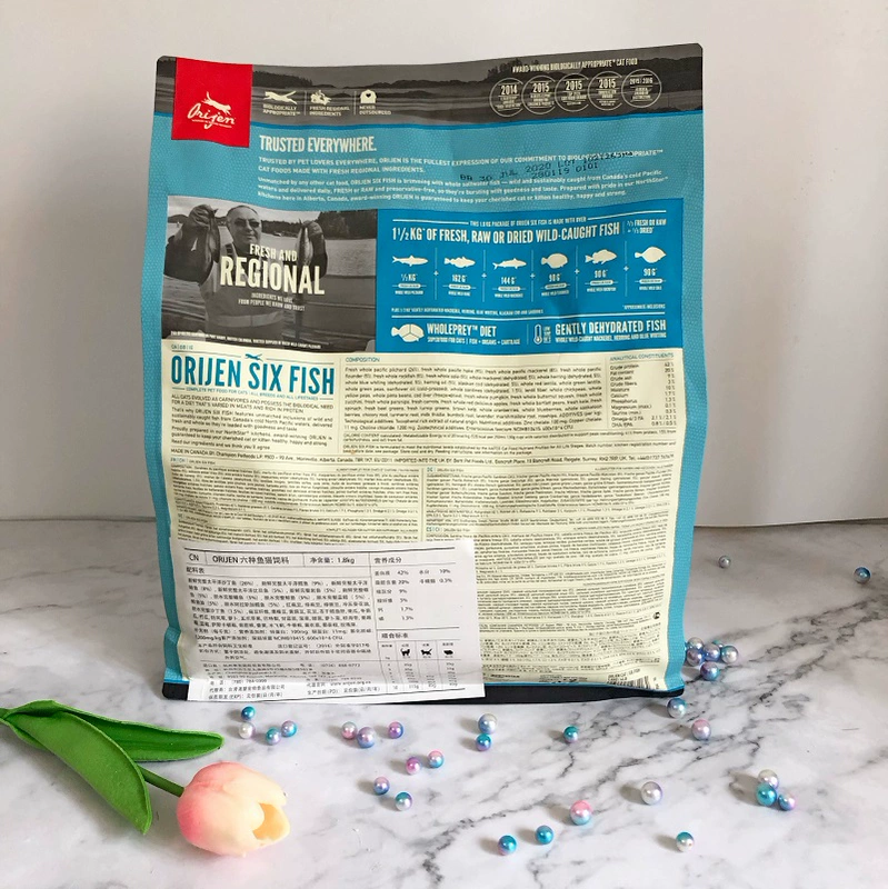 Nhập khẩu từ Canada, háo hức ăn 6 loại cá không có gluten vào thức ăn cho mèo trưởng thành - Cat Staples