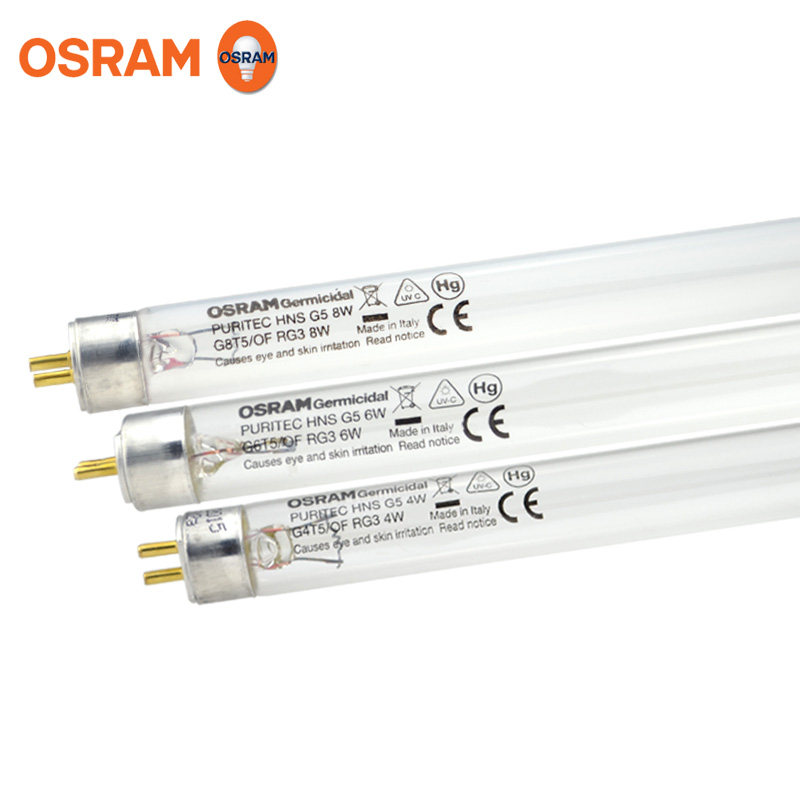 OSRAM UV germicidal lamp HNS 8W 6W 4W disinfection cabinet dedicated UVC disinfection lamp
