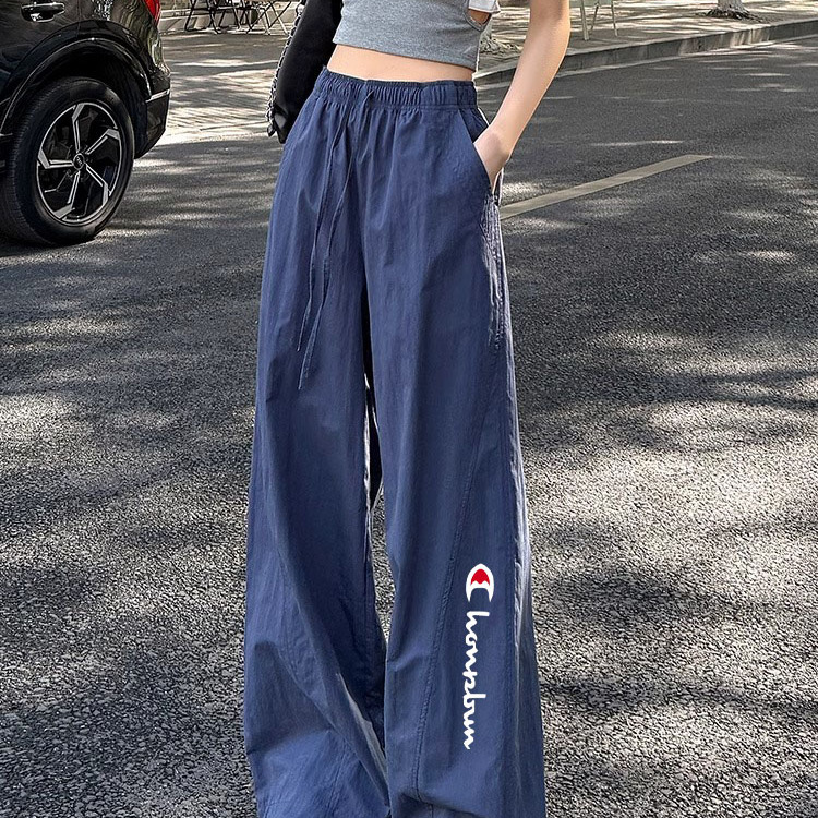 Selling Cute Championship American Quick-Drying Overalls for Women Summer Thin Drapey Wide-Leg Pants Casual Sports Pants Hiking Pants
