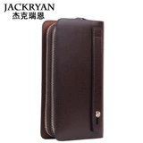 Сумка с петлей на руку с молнией, маленькая сумка клатч, кожаный бумажник, из натуральной кожи