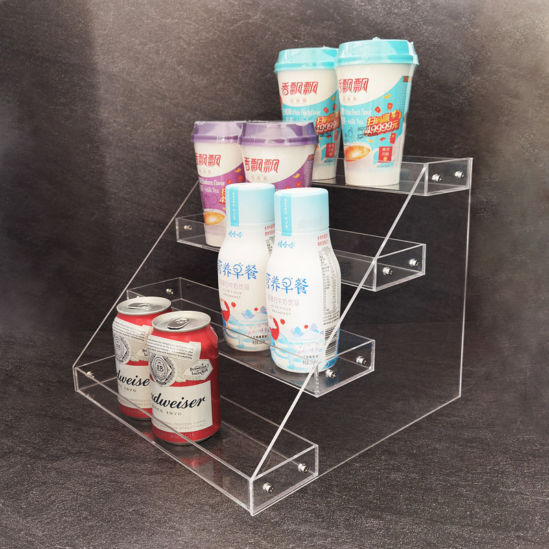 Acrylic Drinks Rack Milk Tea Shop Cup Rack Juice Rack Water Bar Bar Convenience Store Shelves Supermarket Mineral Water Racks