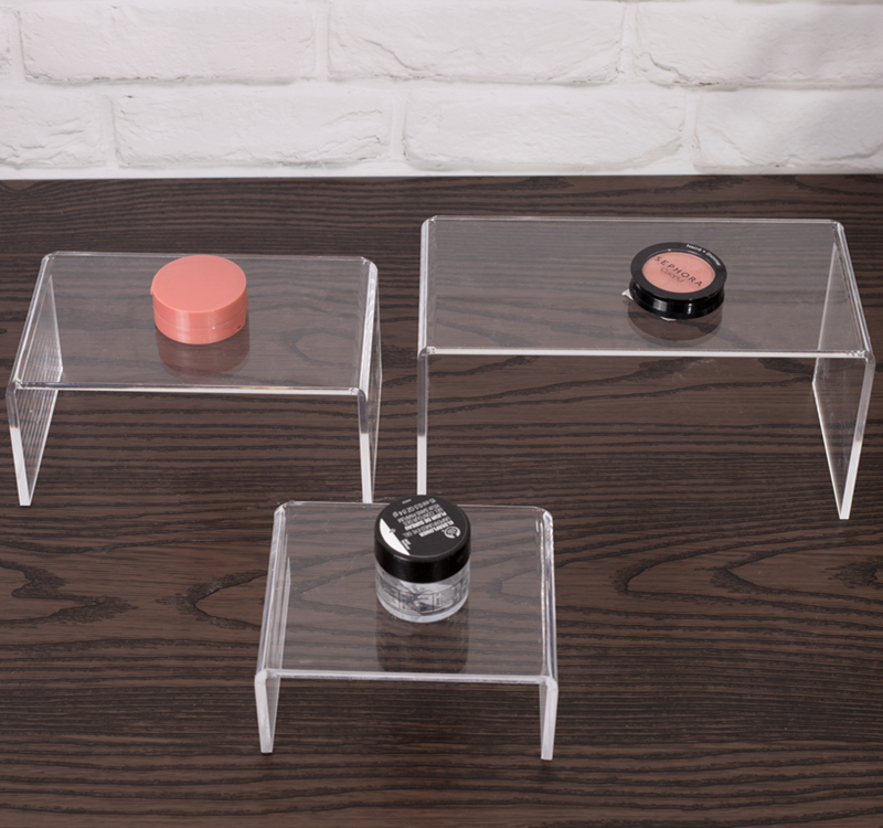 Acrylic Booth U Type Cosmetic Bag SHOW TABLE JEWELS JEWELRY PRODUCTS SHOW SHELF TRANSPARENT PLASTIC GLASS