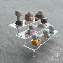 Acrylic hand-run exhibition shelf Stepped Tabletop Containing Frame Blind Box Paparazzi Toy Car Model Doll Display Shelf