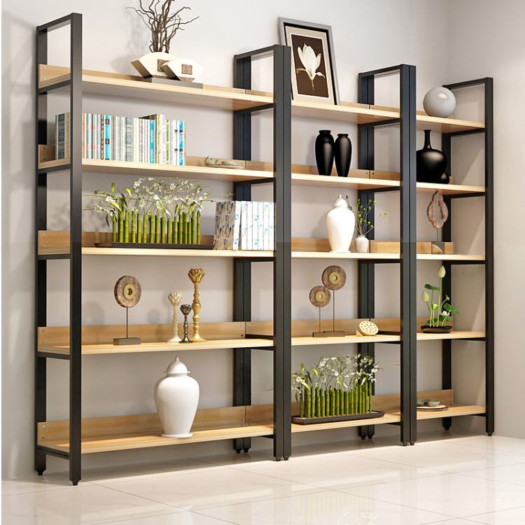 Buy Ikea Simple Bookshelf Rack Children's bookshelf simple steel wooden shelf living room