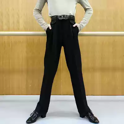 Amanda dance clothes DUYQ new men's high waist pocket decoration design sense professional comfort Latin dance pants 010