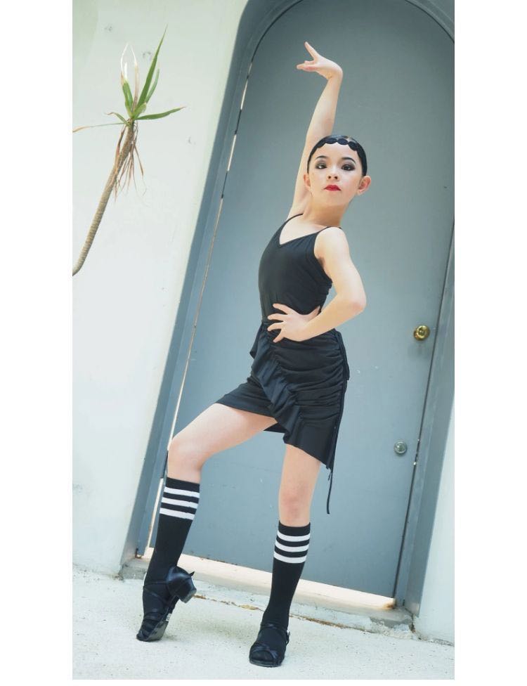 BLINGC Latin dance children's skirt dance skirt toddler practice suit short skirt wild bag hip 20 new 210