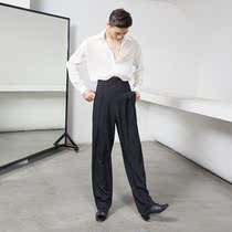 ZYM (gentleman) Western pants pants arched high waist Training Morden dance Latin Dance Practice men N015