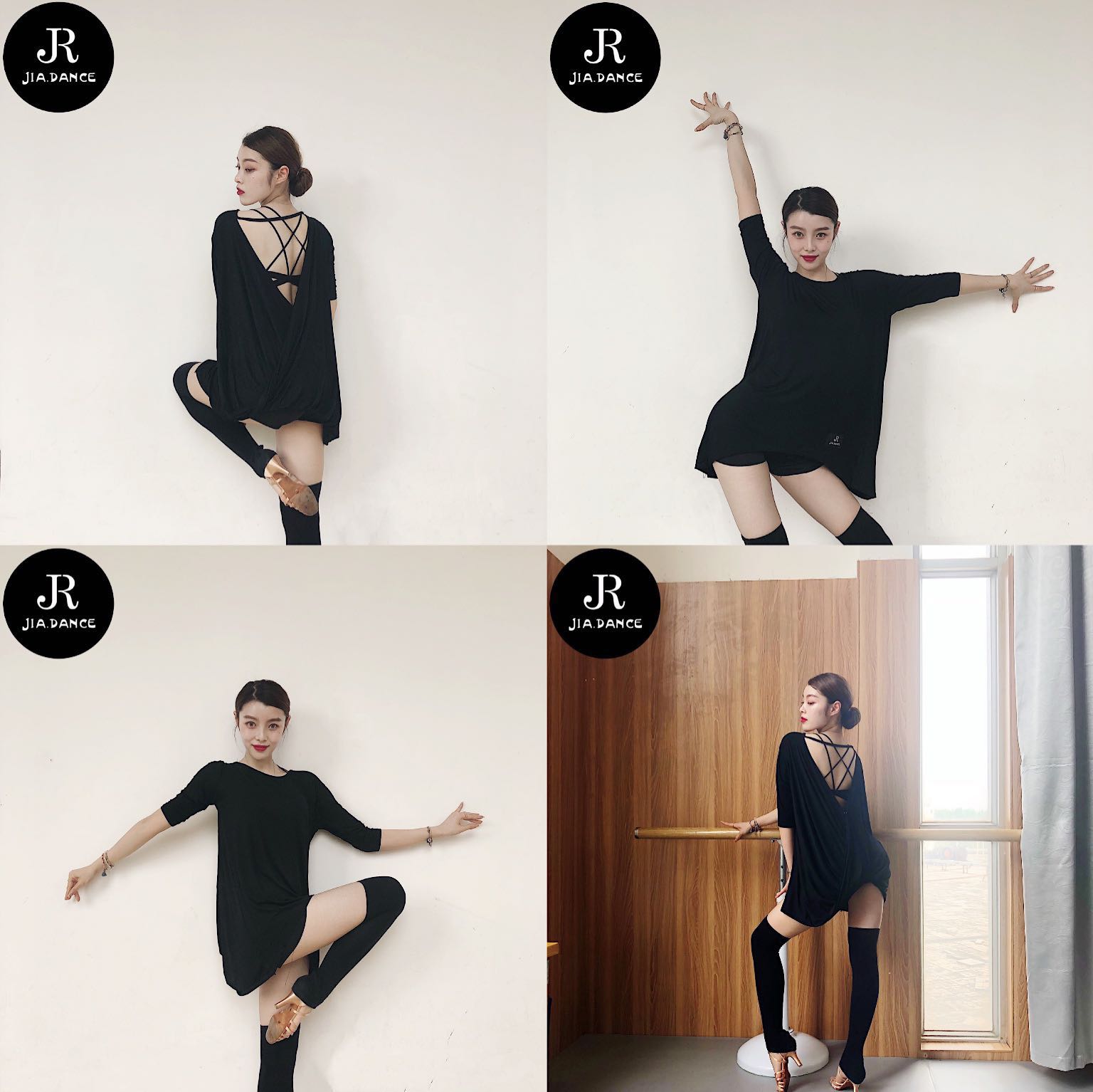 Amanda Dance Costume JIA. Latin dance new tops women loose back cross Modal comfortable sweat absorption R28