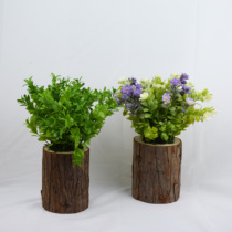 Jane Yomilk Tea Shop Coffee Shop Bookcase Wood Pile Flower Art Fields Garden Leisure Wind Tea Table Small Wild Grass Little Fake Flowers