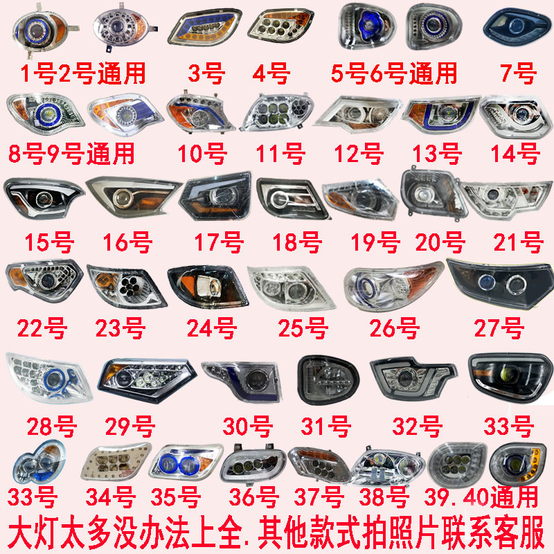 Jinpeng Haibao Jindi Zhufeng Sheng Haolong Qisheng Yada electric tricycle four-wheeler headlight accessories assembly