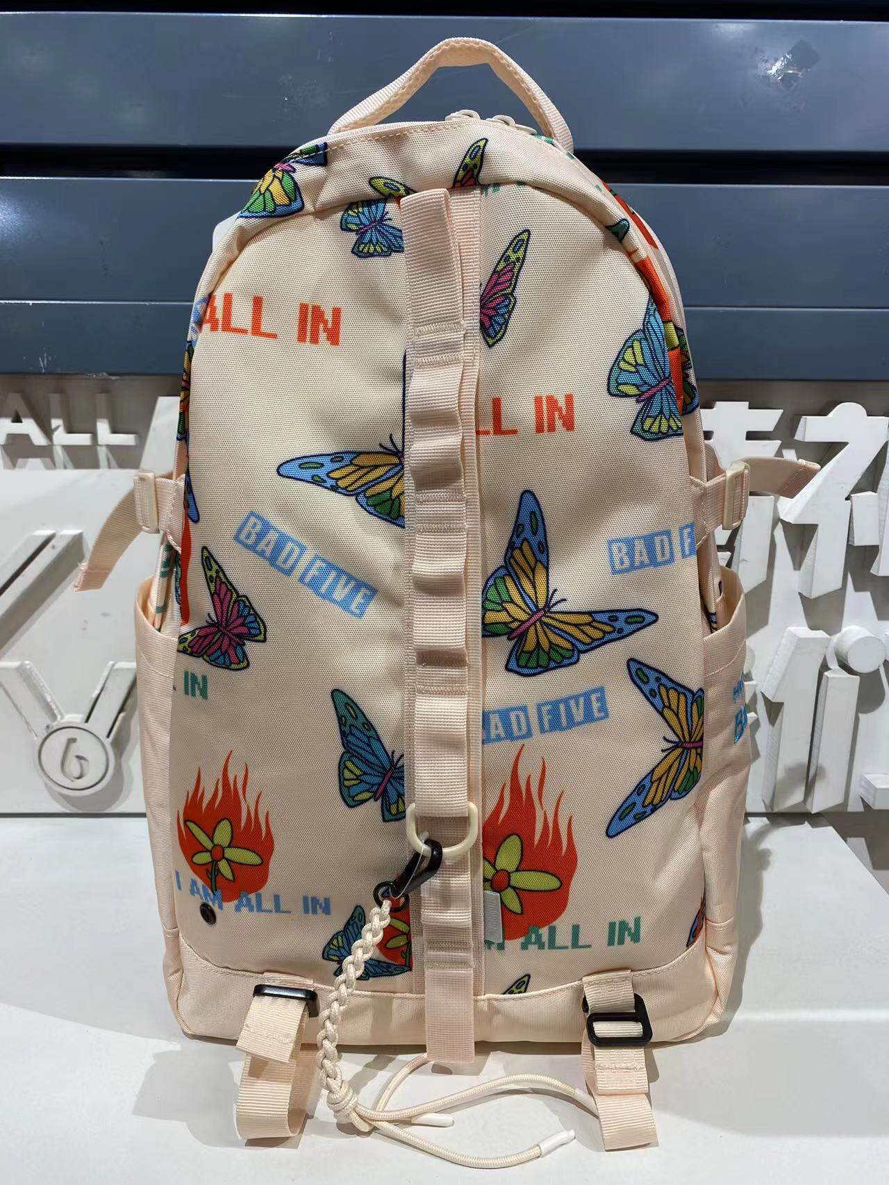 Li Ning 2022 spring new neutral men's and women's basketball series after sports bag ABSS119