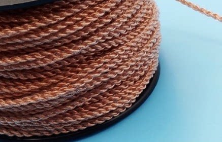 Single crystal copper wire rod 7N pure copper wire headphone upgrade wire DIY hair burning grade copper wire 4 strands woven 76 core