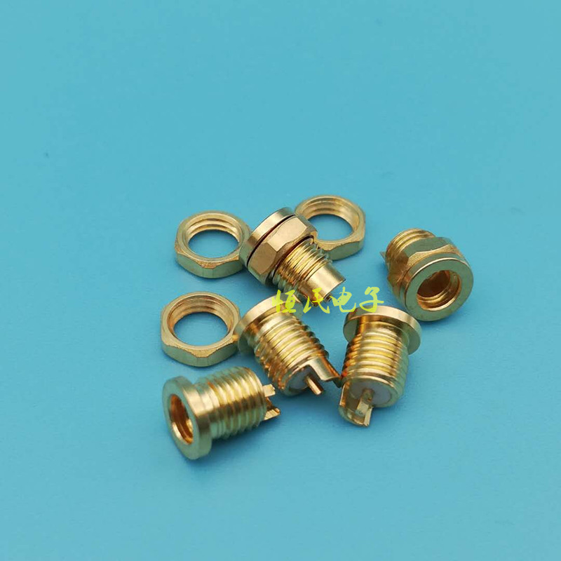 DIY headphone workshop Shule pure copper plated with small black - clamp - inner thread nut MMCX home seat Shule