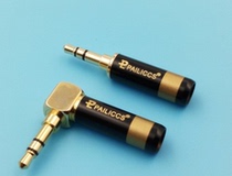 Name Budweiding bronzed black 3 knots 3 5mm straight bending inserts headphone plug stereo 6mm tail end