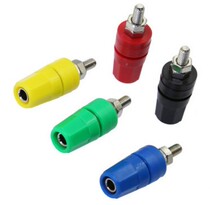 Pure copper high current M4 screw 4mm banana panel socket DC power output terminal grounding post