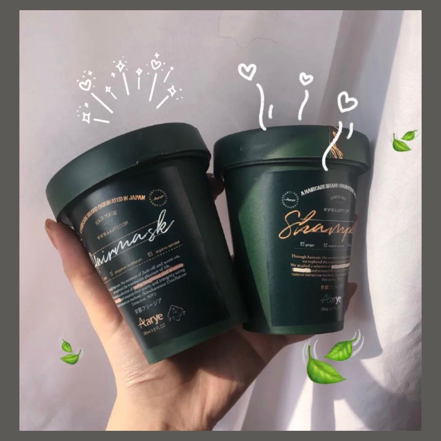 Good Fluffy ~ An Wildhouse Aaraye Sea Salt Wash Hair Cream No Silicone Oil Small Pale Blue Shampoo lasting Remain hair care