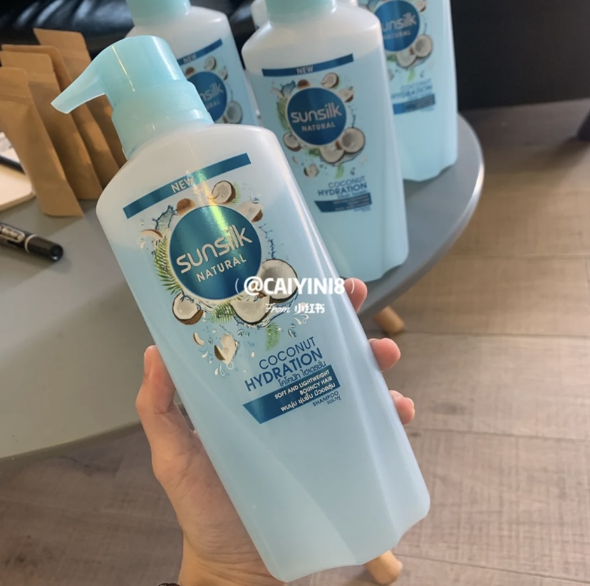 Spot Hair Thai Sunsilent Summer Salilian Coconut Milk Taste Shampoo with the same paragraph