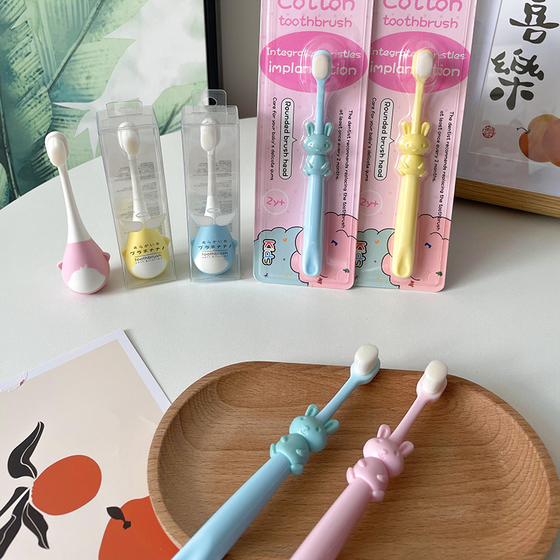 Children's ultra soft hair toothbrushes children Dentistry Softener Soft ten thousand hairs 2-3-4-5-6 years old baby baby 