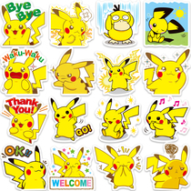 Luggage Stickers Pikachu 80 Pokémon Luggage Stickers Pets Pokemon suitcase guitar stickers