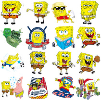 100 Spongebob stickers Suitcase Notebook Motorcycle Waterproof Stickers Cartoon Skateboard Guitar Stickers