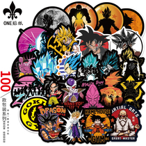 New 100 Dragon Ball stickers Computer notebook waterproof tide brand luggage stickers Guitar machine stickers