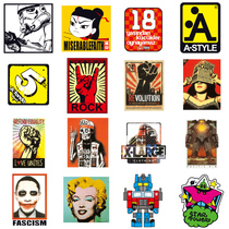 100 Personality Graffiti Luggage Sticker Waterproof Tide Travel Guitar Skateboard Computer Electric Car Waterproof Sticker