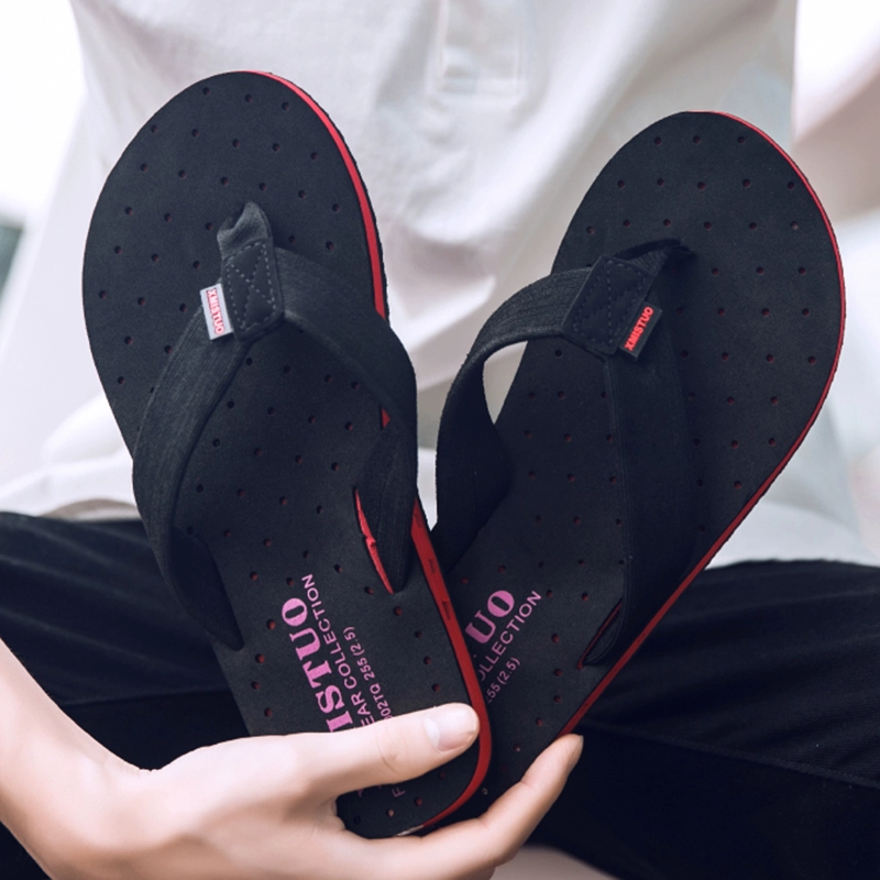 2020 dép mùa hè nam dòng mùa hè Hàn Quốc của nam phi trượt mặc bên ngoài mềm đế flip-flops dép và dép dép 