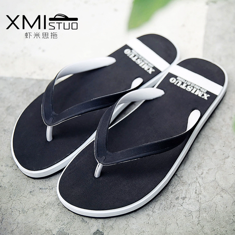 dép đi biển giản dị mùa hè đàn ông mới của flip-flops dép nhà kéo phẳng trượt giày du lịch thủy triều 