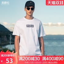 British Jue Lun hot drill short sleeve T-shirt men Cotton loose Japanese and Korean ins simple half sleeve T-shirt Joker Tide brand