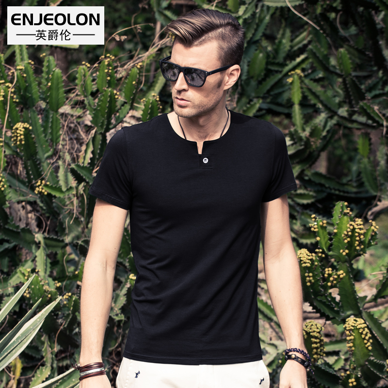 2021 summer new men's short-sleeved T-shirt summer half-sleeved T-shirt men's bottoming shirt top clothes trend