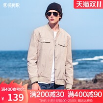 British Jue Lun 2021 new autumn mens casual jacket stand collar baseball jacket spring and autumn trend handsome