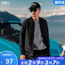 2021 new autumn mens jacket casual baseball collar black coat stand collar mens spring and autumn coat thin