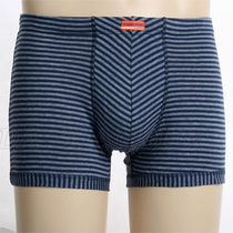 Mens Tiandida flat-legged underwear cotton striped boxer middle and high waist loose boxer leggings 10 leggings