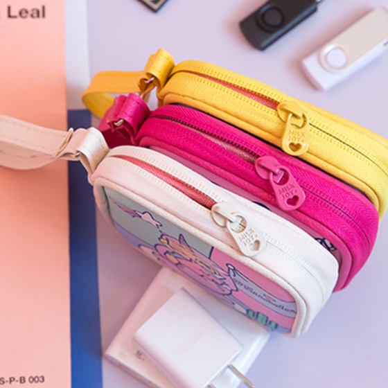 Bangbang mobile phone data cable charging cable storage bag cartoon cute earphone digital bag student female soft girl change