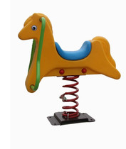 New childrens rocking music plastic rocking horse community outdoor spring seesaw animal trojan fitness equipment
